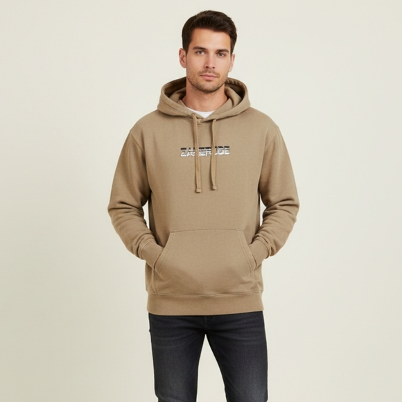 Zanerobe Other - Zanerobe Tan Hoodie Logo Sweatshirt Loungewear Streetwear Mens Large